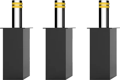 Bornes escamotables hydrauliques de sécurité entièrement automatiques et éclairées par LED