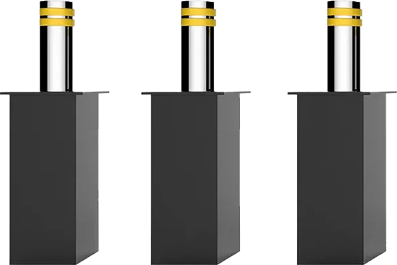 Bornes escamotables hydrauliques de sécurité entièrement automatiques et éclairées par LED